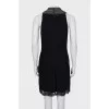 Guipure dress with metal decor