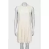 A-line dress with beaded embroidery