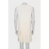 A-line dress with beaded embroidery