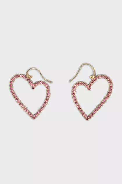 Gold Heart Shaped Earrings