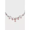 Silver set of earrings and necklace