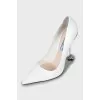 White high heel shoes