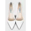 White high heel shoes