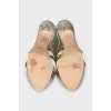 Two-tone high heel sandals