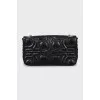 Rectangular leather crossbody bag