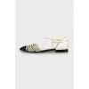 Ballet flats decorated with beads