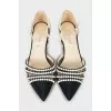 Ballet flats decorated with beads