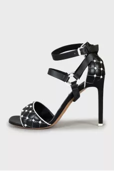 Шкіряні босоніжки Rockstud з шипами
