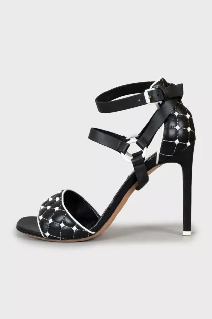 Шкіряні босоніжки Rockstud з шипами