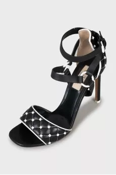 Шкіряні босоніжки Rockstud з шипами