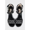 Шкіряні босоніжки Rockstud з шипами