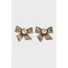 Gold Bow Earrings