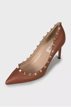Туфли из кожи Rockstud