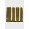 Silk scarf with striped print