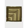 Silk scarf with striped print