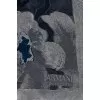 Semi-sheer scarf with floral print