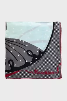 Silk scarf with a pattern