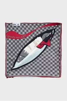 Silk scarf with a pattern