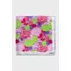 Silk scarf with floral print