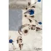 Square silk scarf with print
