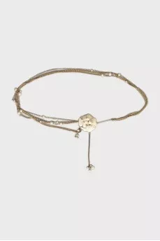 Vintage layered beaded belt