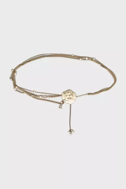 Vintage layered beaded belt