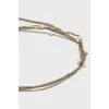 Vintage layered beaded belt