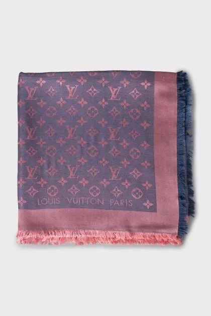 Silk and wool scarf