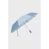 Blue umbrella with brand logo