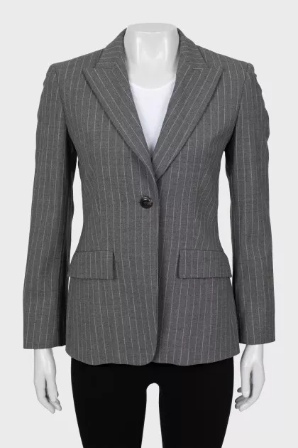 Fitted striped jacket