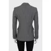 Fitted striped jacket