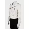 White leather jacket