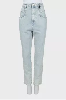 Light blue mom fit jeans