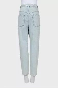 Light blue mom fit jeans
