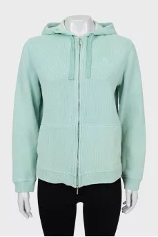 Ribbed sweatshirt with tag