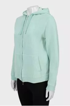 Ribbed sweatshirt with tag