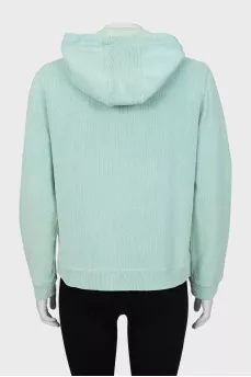 Ribbed sweatshirt with tag