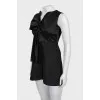 Black mini dress with bow