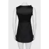 Black mini dress with bow