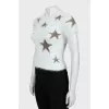 Slim fit sweater with short sleeves