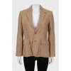 Brown linen jacket