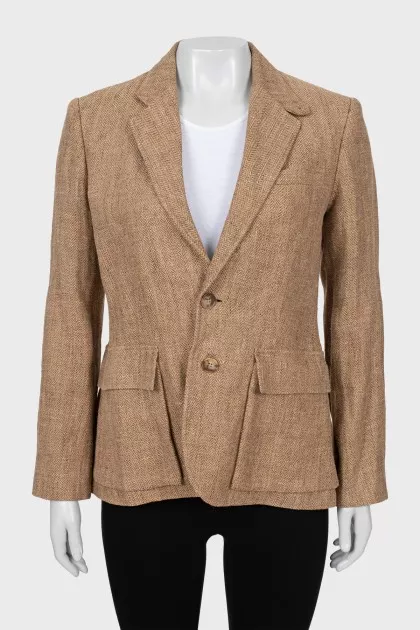 Brown linen jacket
