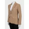 Brown linen jacket