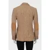Brown linen jacket