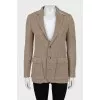 Fitted jacket with patch pockets