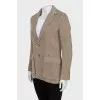 Fitted jacket with patch pockets