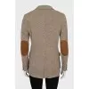 Fitted jacket with patch pockets