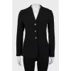 Black fitted wool jacket