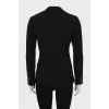 Black fitted wool jacket