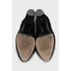 Suede lace-up ankle boots